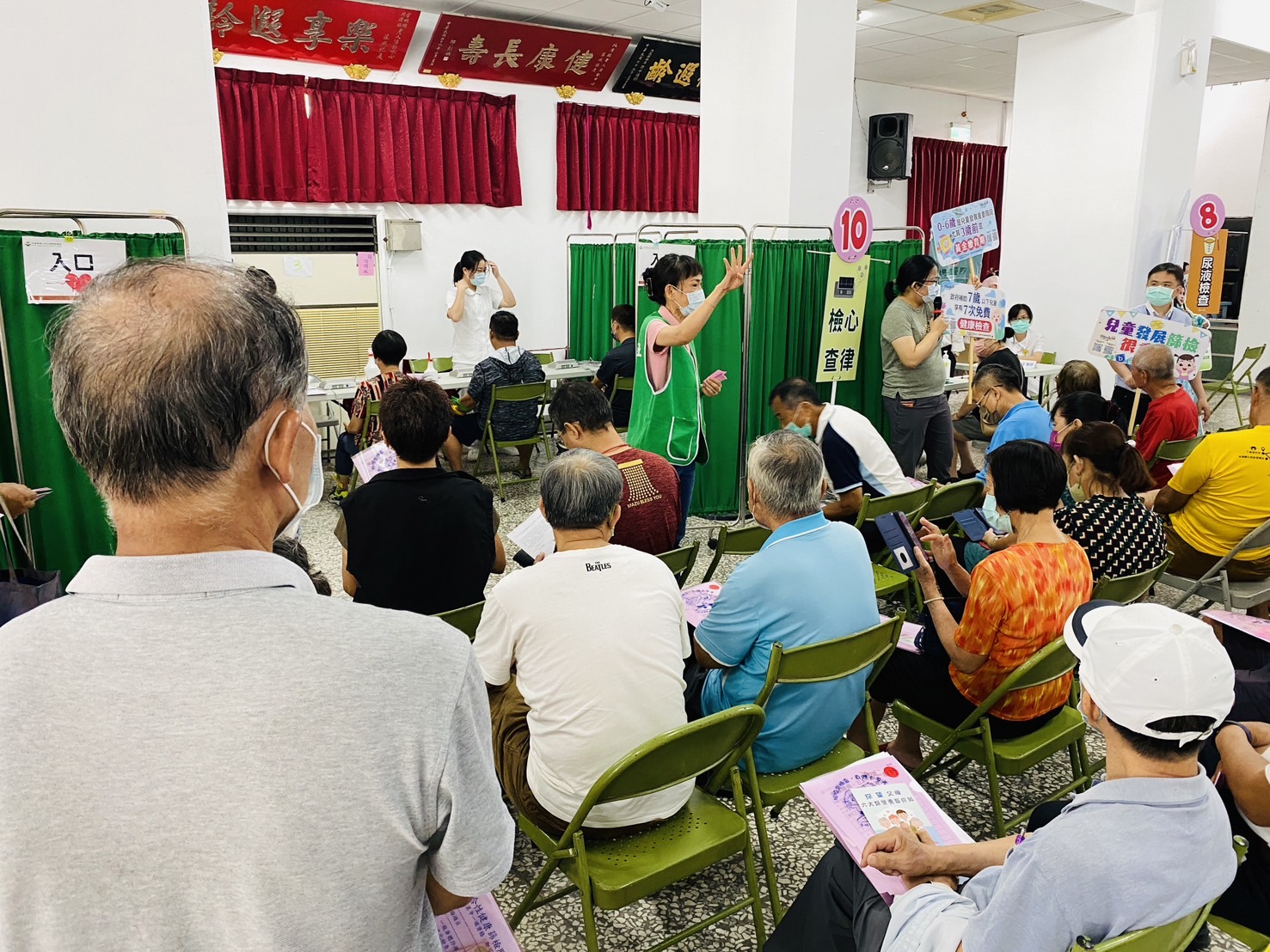 ▲民眾踴躍參加篩檢活動。(記者陳雅琪攝)