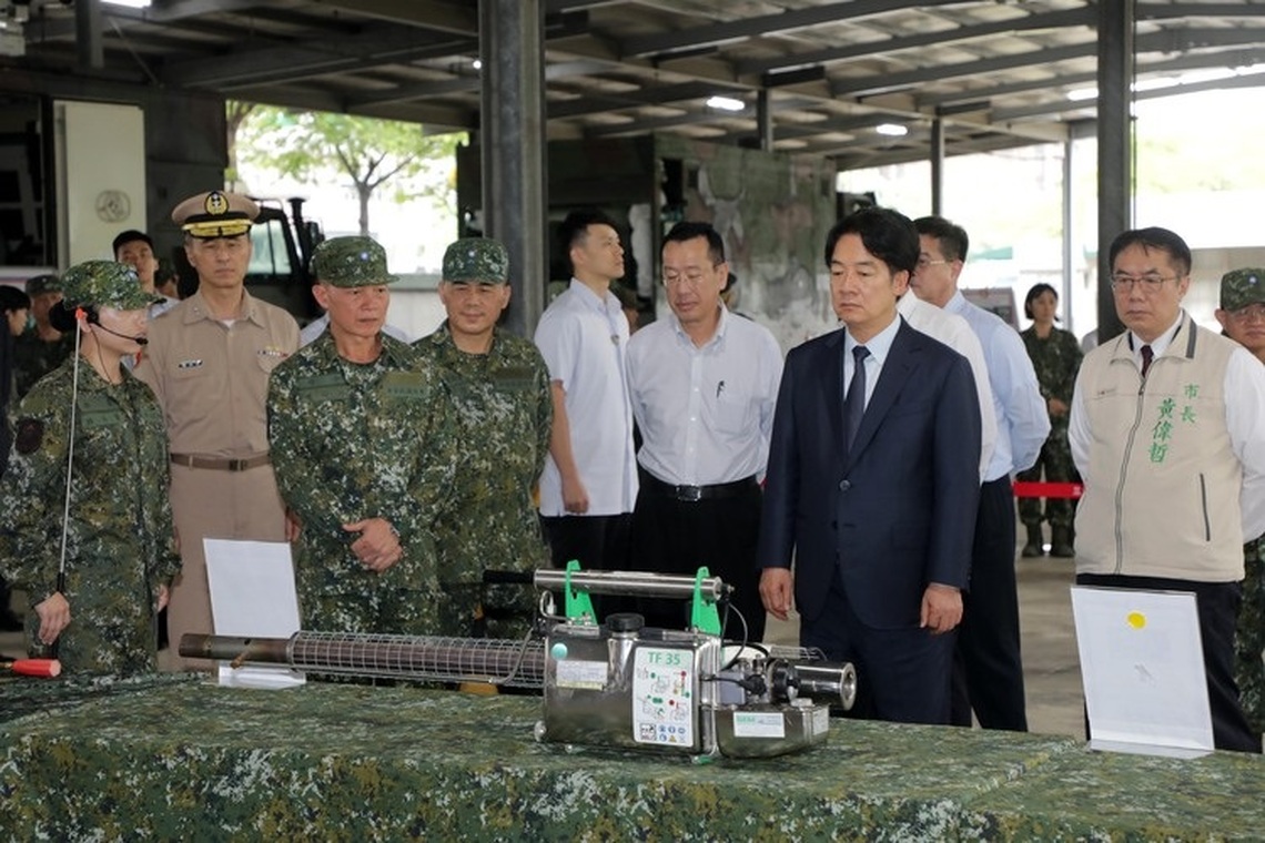 賴清德慰勉台南駐軍協助凱米颱風救災