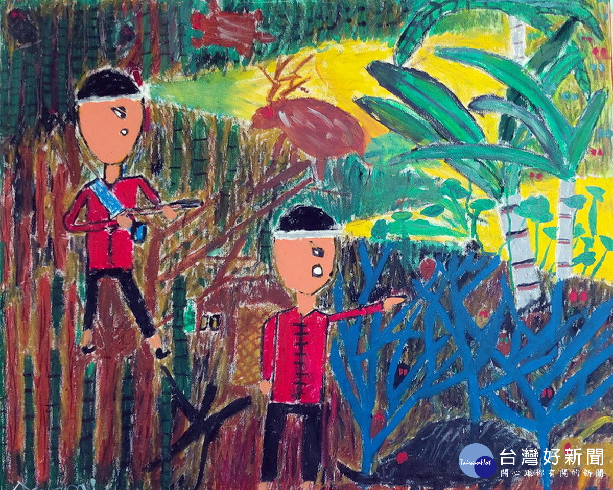 小朋友的畫作一幅圖就是一則故事。(圖/紙教堂提供)