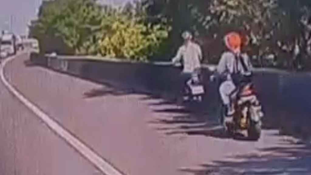 ▲2移工誤闖國道彰化路段,逆向狂飆嚇壞駕駛人,國道公路警察局第三公路警察大隊已依法舉發誤闖國道違規行為。(民眾提供)