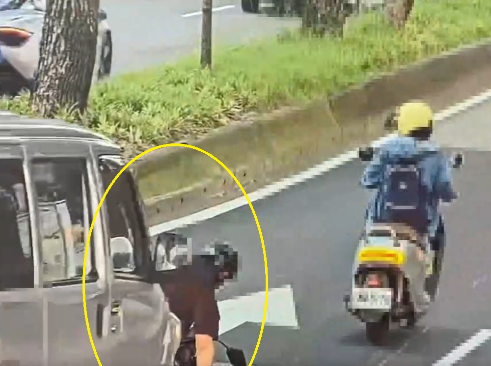 閃交通錐倒地後車追撞 警電眼過濾行車過程究責 237 cnews204240812a05