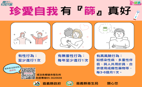 防性病上身 嘉縣鼓勵使用保險套、廣設篩檢點守護健康