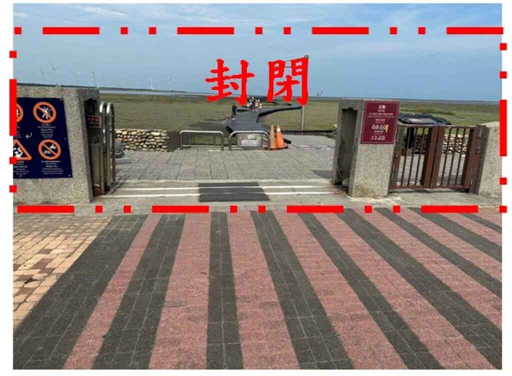 ▲台中市政府農業局為加強及維護高美濕地木棧道通行安全,9月2日起至9月16日止辦理木棧道維護工程。(台中市農業局提供)