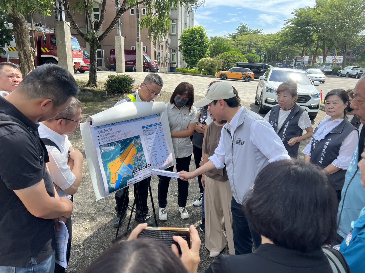 陳冠廷會勘中埔產業園區 要求經濟部加強防洪措施 226 陳冠廷會勘中埔產業園區 要求經濟部加強防洪措施 225