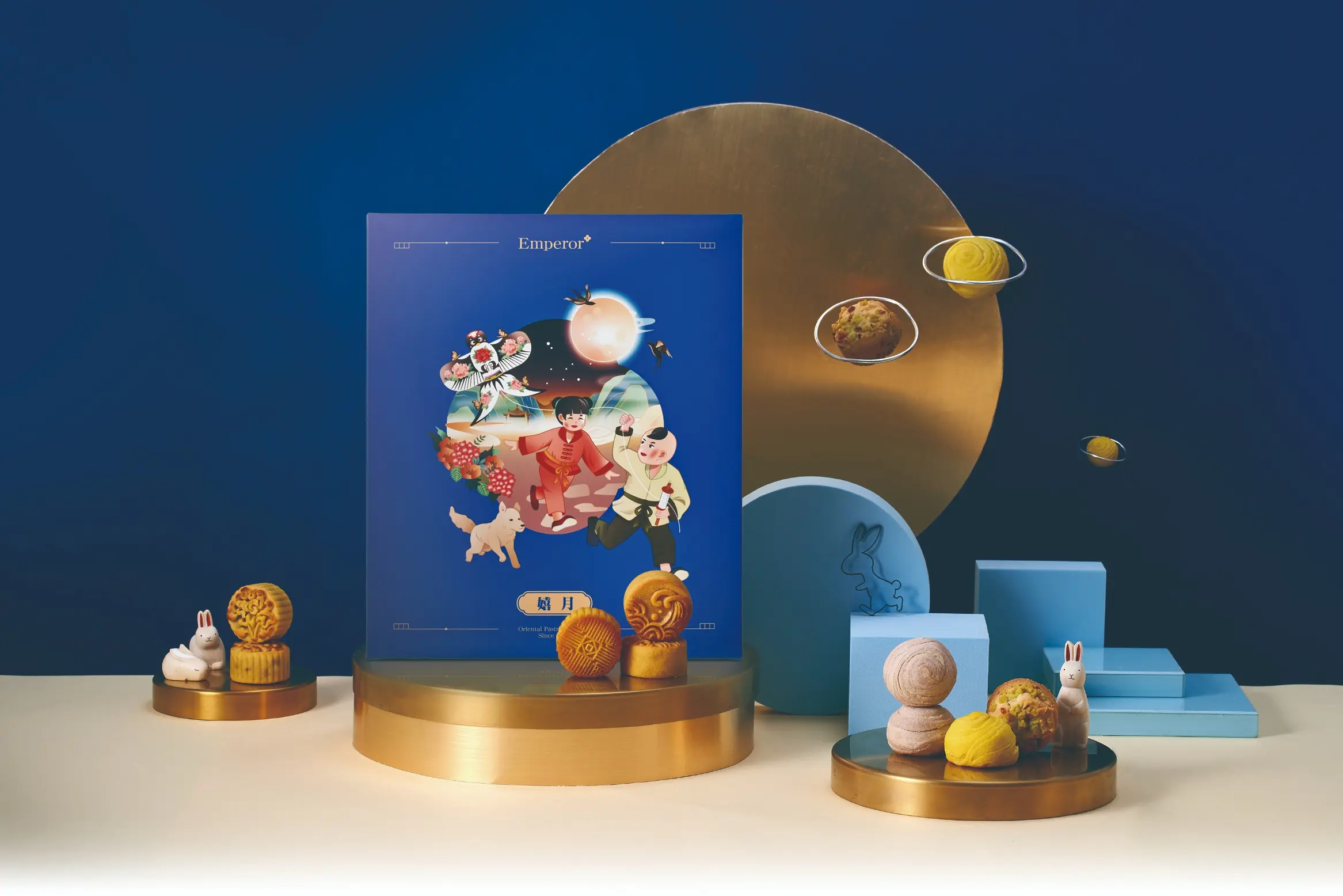 【2024中秋禮盒推薦皇樓】嬉月 凌閣之月禮盒奶蛋素專款 情境