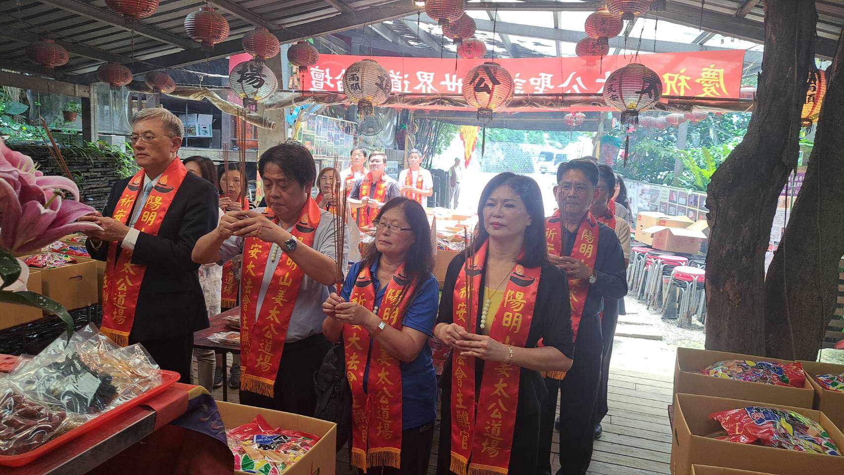 仰德大道車禍頻傳 文大校長赴姜太公道場參加中元普渡祈平安 216 CNEWS195240814a02