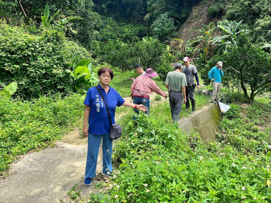 台中議員沈佑蓮【爭取大坑山區山溝整治】