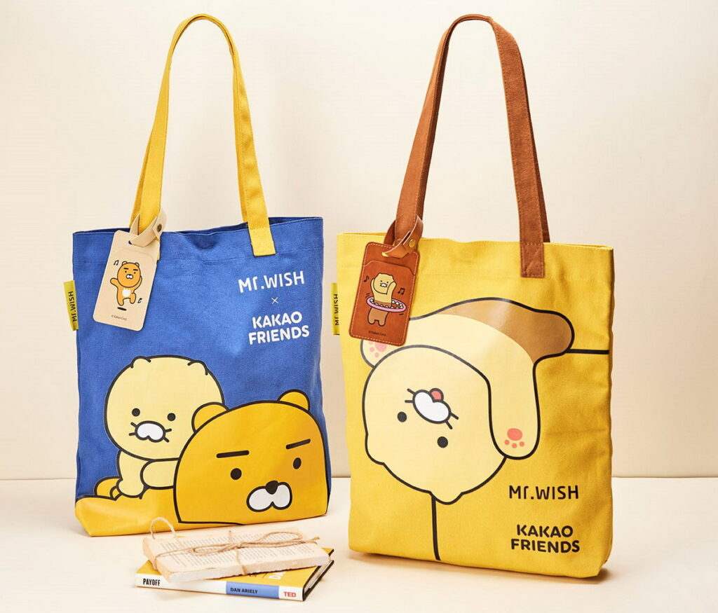 Mr.Wish- Kakao Friends限定加購價周邊-萌萌帆布包(2款)- 8/30開賣
