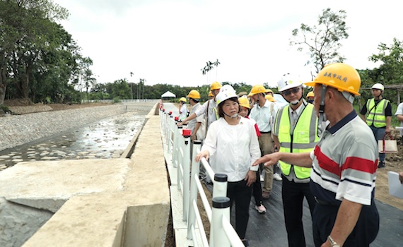 黃敏惠市長率隊視察北排水幹線治理工程 期許建構永續發展幸福城市