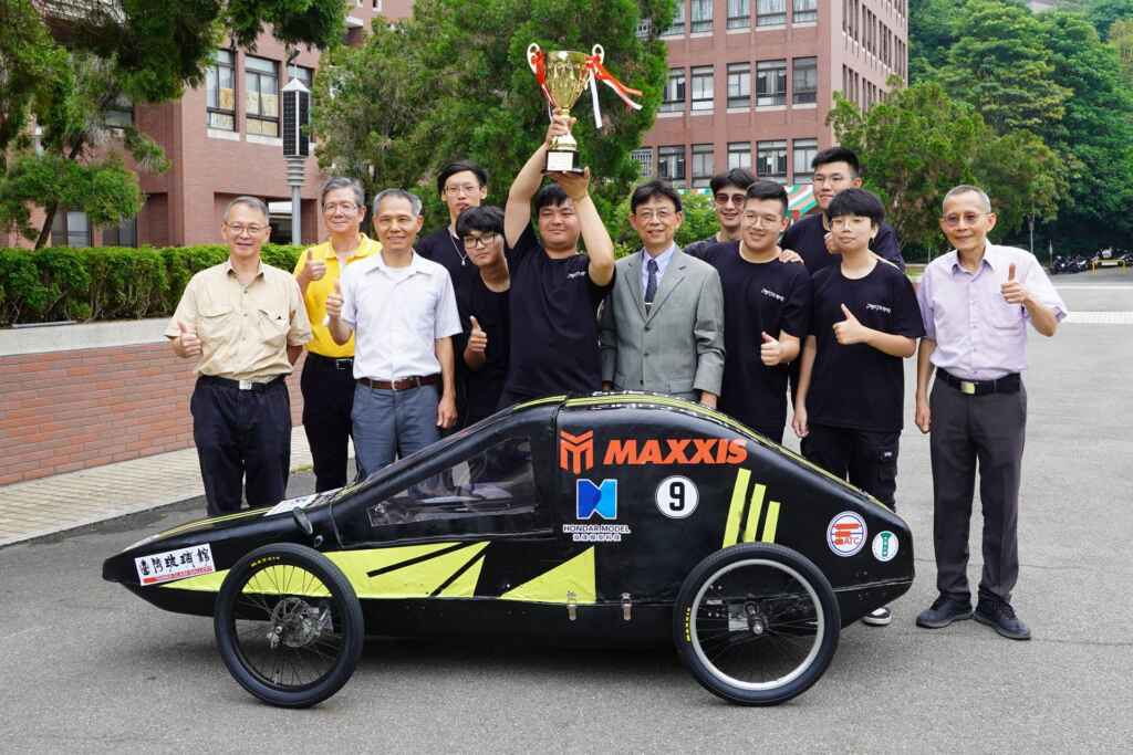 ▲大葉大學全國環保節能車大賽勇奪冠軍。(大葉大學提供)
