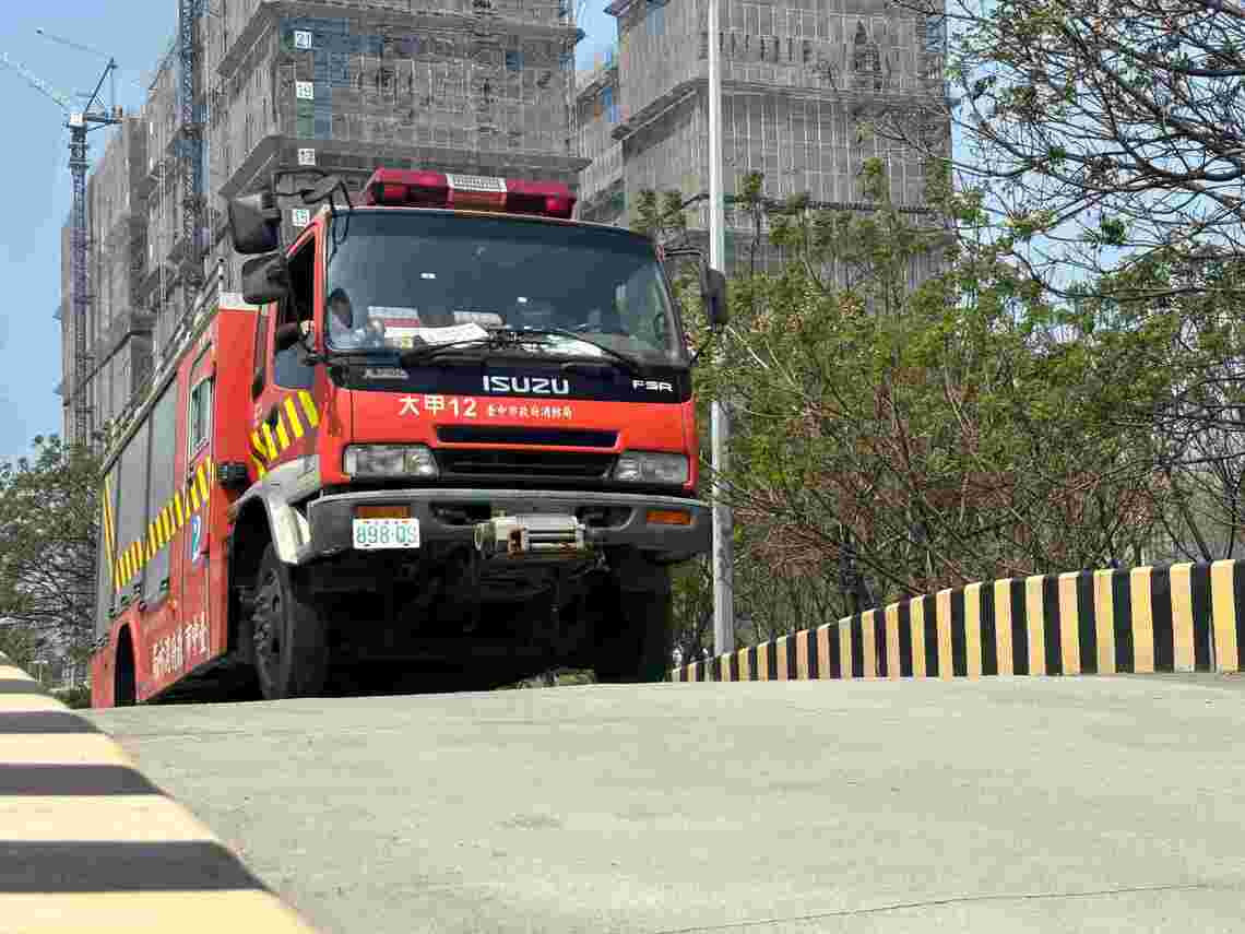 為提升消防員出勤安全 中市消防局設消防車專用駕訓場