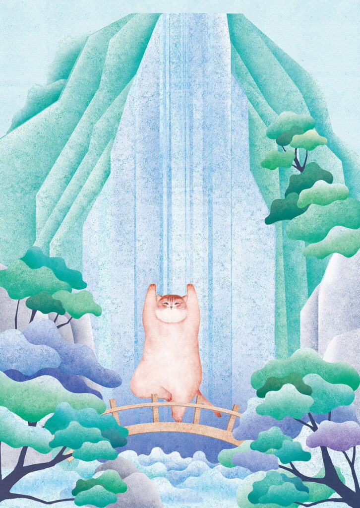 山形祭‧第五回再度與療癒系插畫家Amily合作,展現「寧瀞之旅」的真、善、美主題。