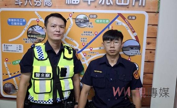 93歲輪椅翁凌晨外出迷途 斗六警暖心協助安全返家