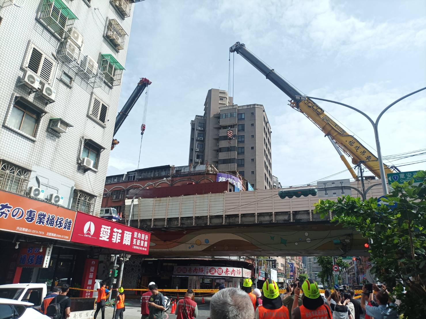 侯友宜視察三重台一線中山高架橋　要求全速修復並究責