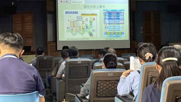 ▲「國民法官安心審判-公私協力‧職安法遵‧廉能同行」企業宣講活動。（記者林明佑翻攝）