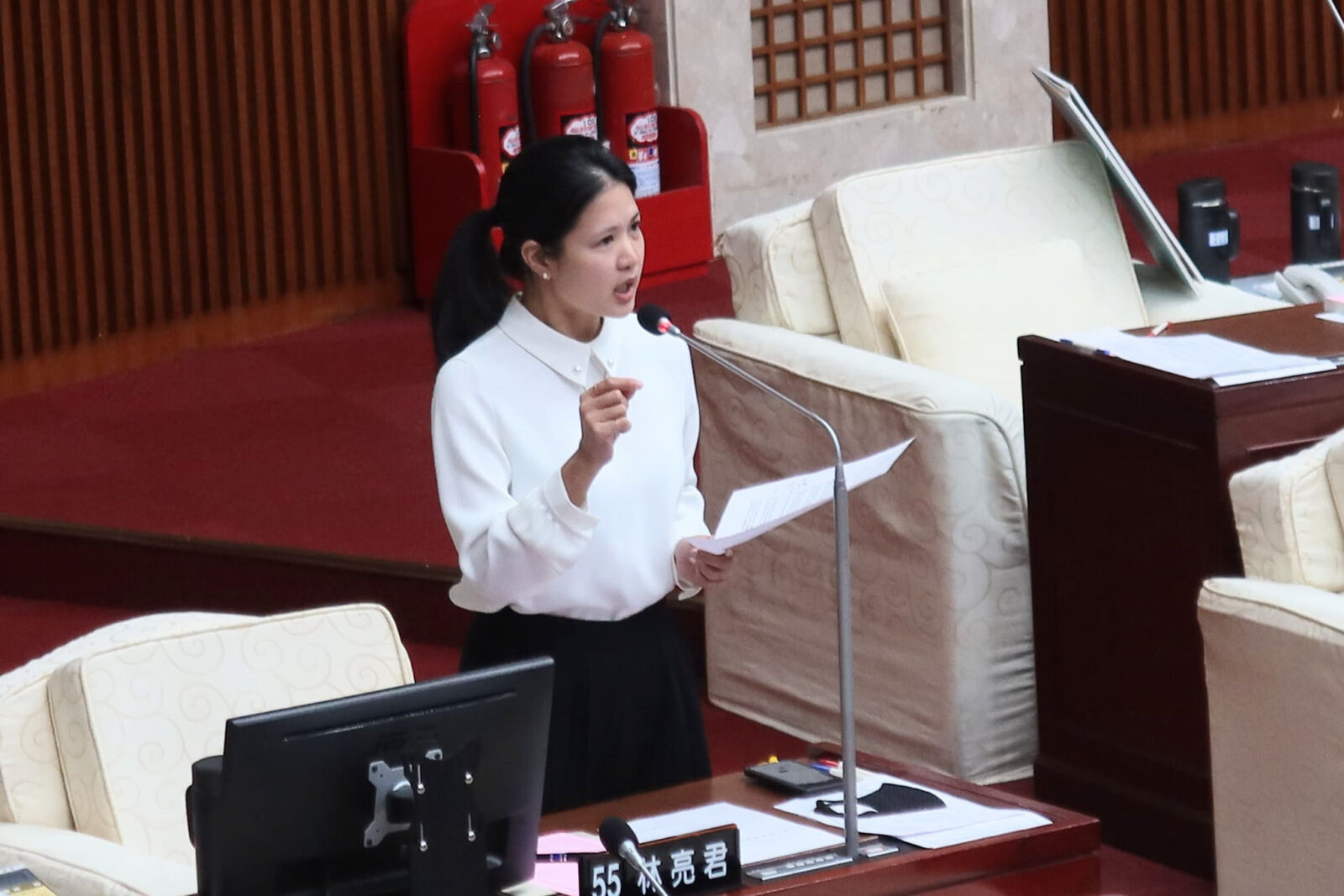 質疑柯文哲早知兩千萬帳目問題 林亮君:誠信問題嚴重 212 台北市議員林亮君。(林亮君FB)