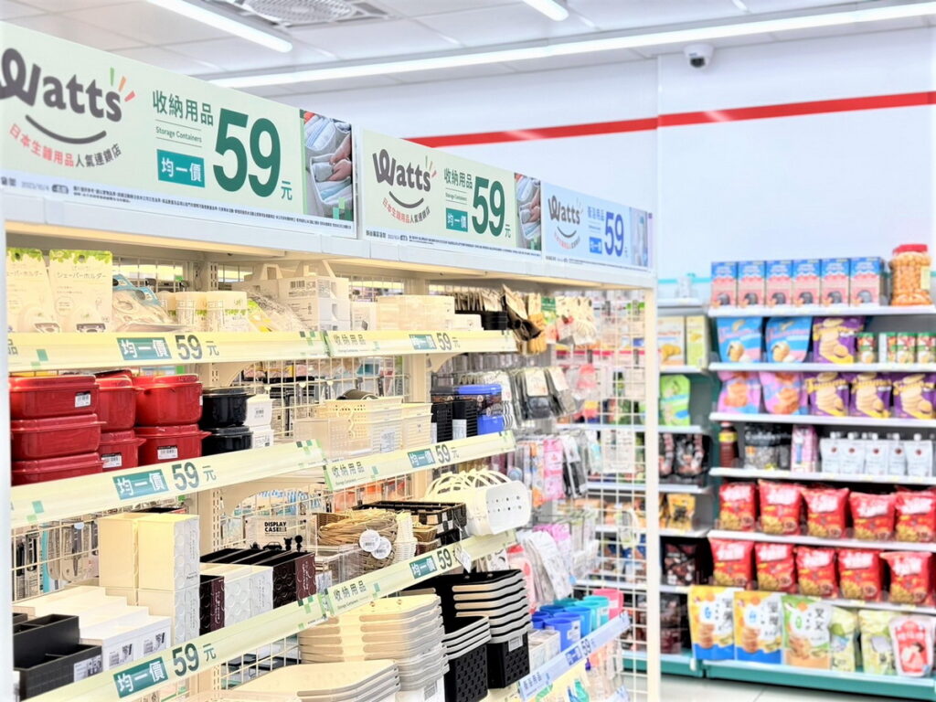 7-ELEVEN引進日本超夯雜貨「Watts均一價59元專區」,全台展店破300店