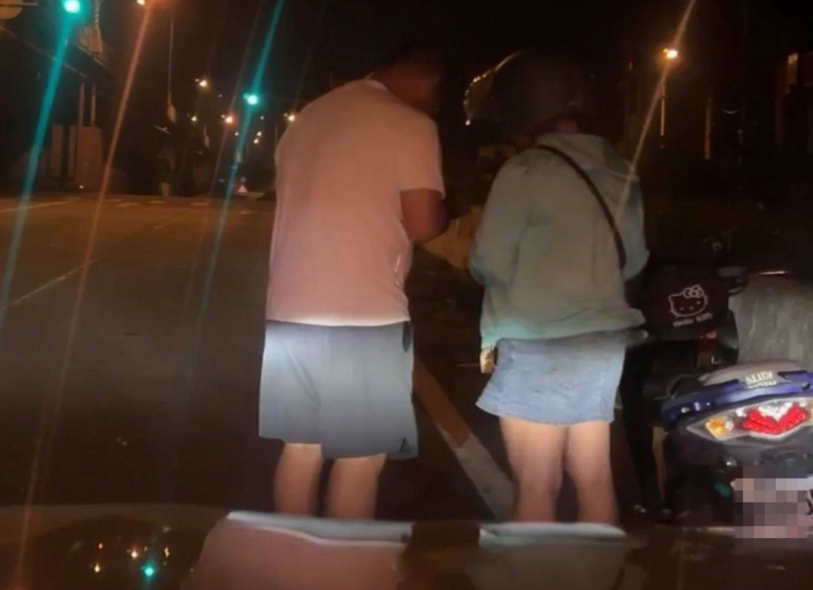 ▲一名正妹深夜騎機車要返回台中市沙鹿區,結果竟從台61線西濱快速道路南下,熱心吳姓民眾開車尾隨「護航」行駛5公里。(吳男提供)