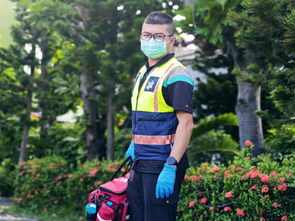 ▲和美分隊的黃景嵐連續三年獲得「救護之王」的殊榮，展現了他對緊急救護工作的極大熱忱與奉獻。（記者林明佑翻攝）