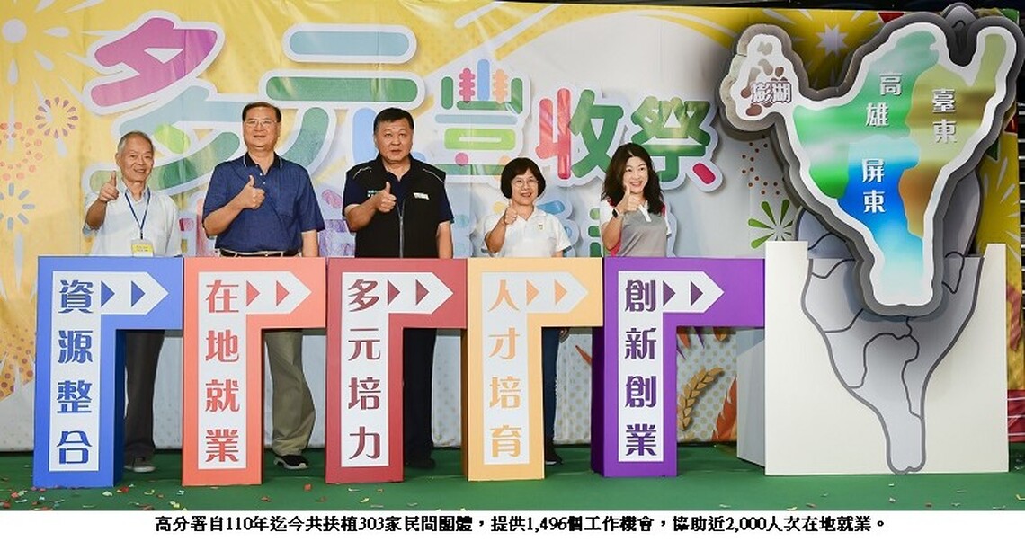 勞動部高分署「多元豐收祭」大型假日市集開幕 多元單位及鳳凰店家秀成果