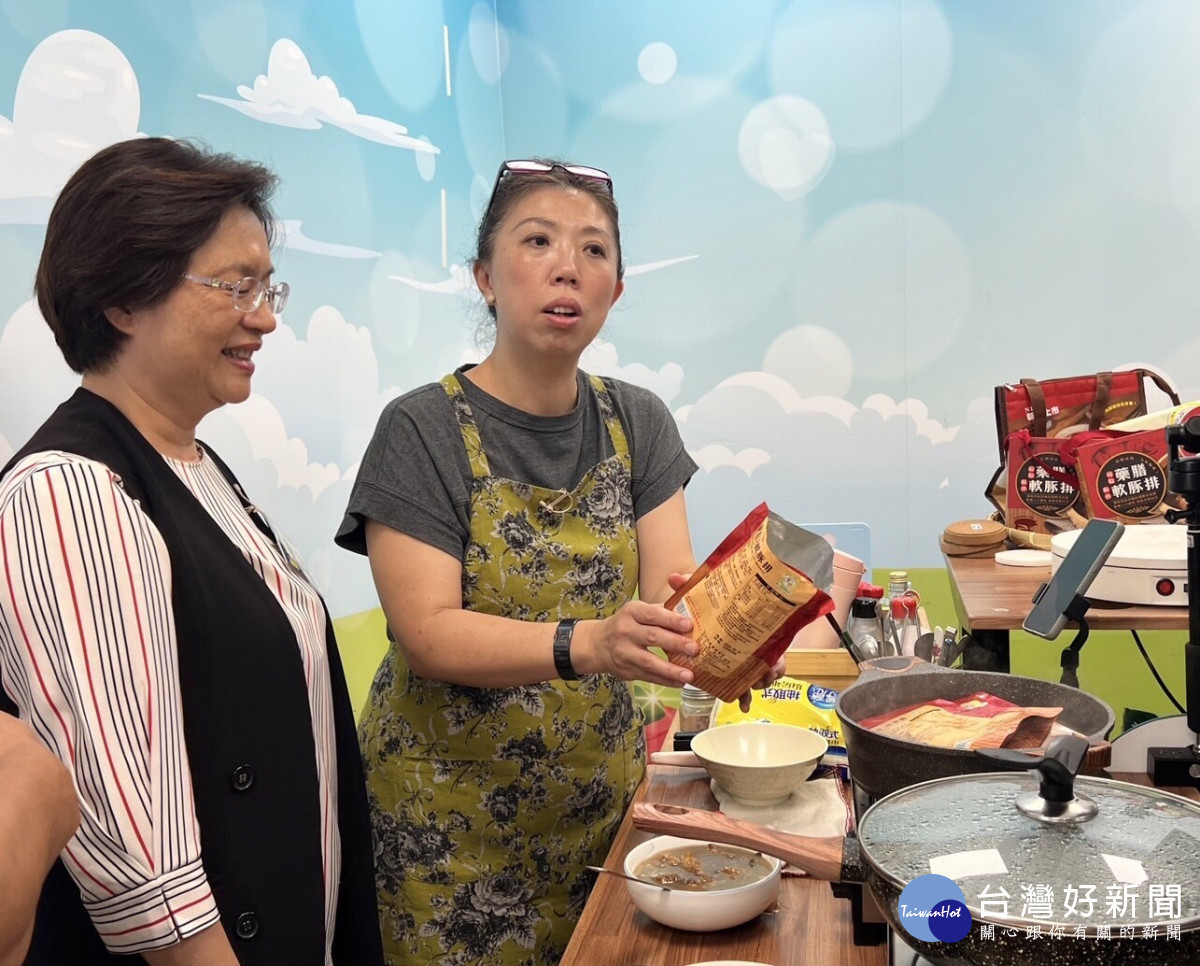 王惠美北上代言彰化健康豬肉品牌,買氣搶搶滾!