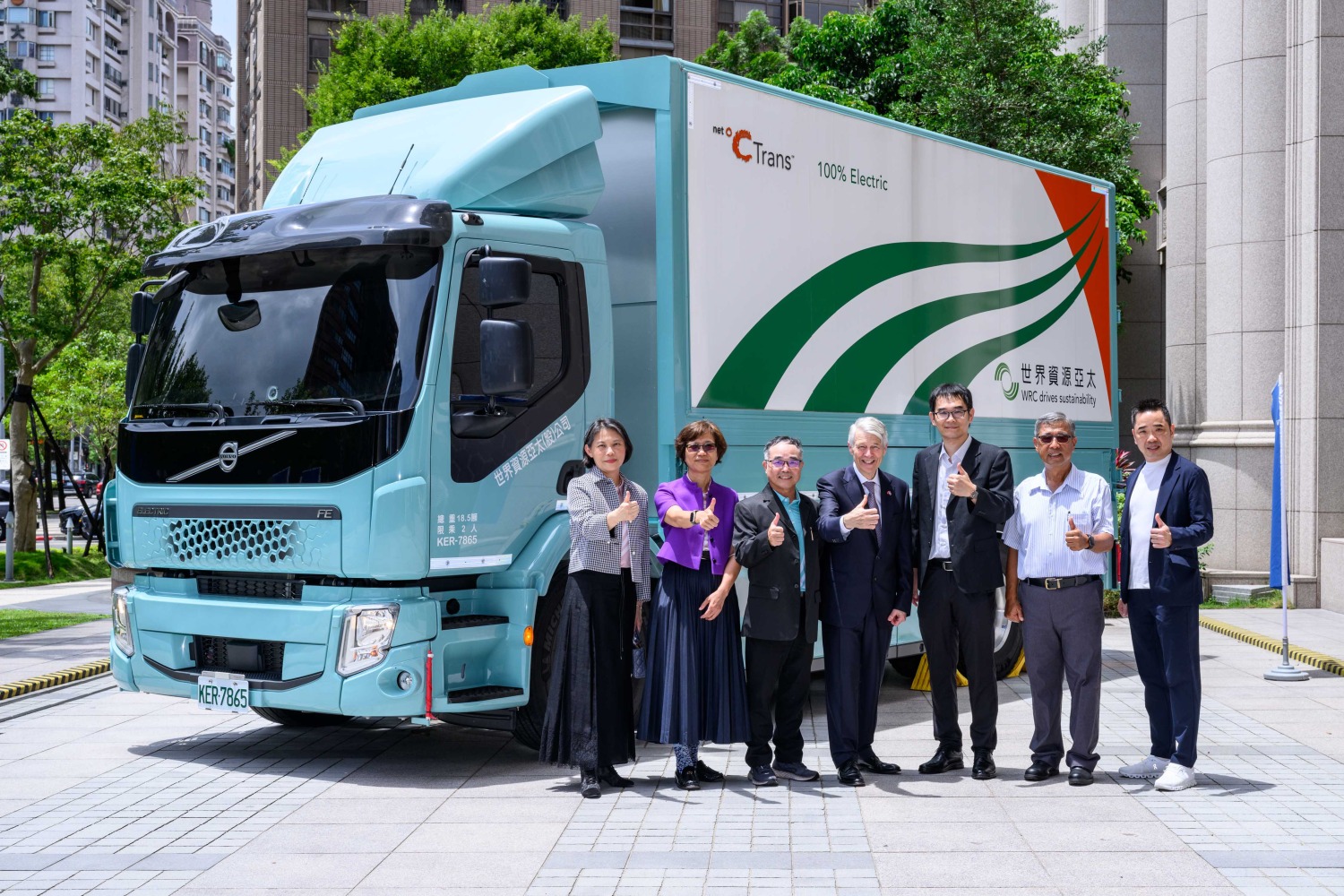 Volvo FE電動卡車的啟用,為WRCP在實現2050淨零碳排目標的道路上邁出重要一步。(圖/太古商用汽車提供)
