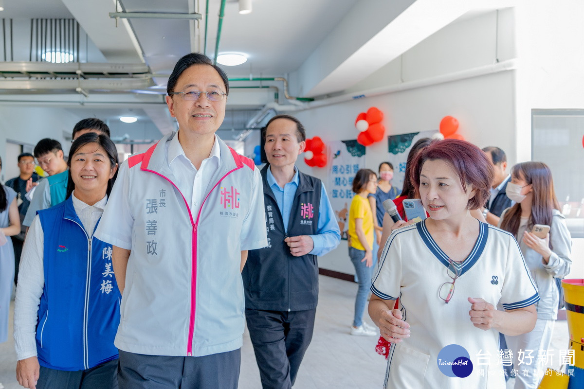 桃園市長張善政出席桃園市立桃園幼兒園落成啟用。<br /><br />