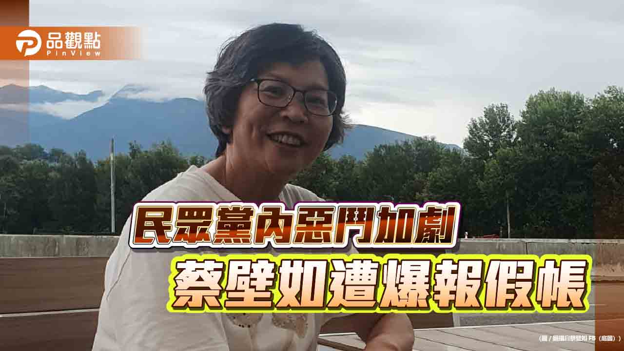 涉申報逾百萬假帳 蔡壁如:應是網軍惡搞「一切依法申報」