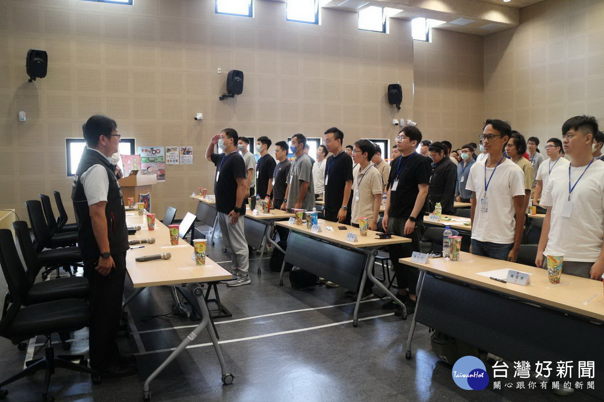 蘆竹分局辦理替代役備役役男治安維護組訓練。<br /><br />