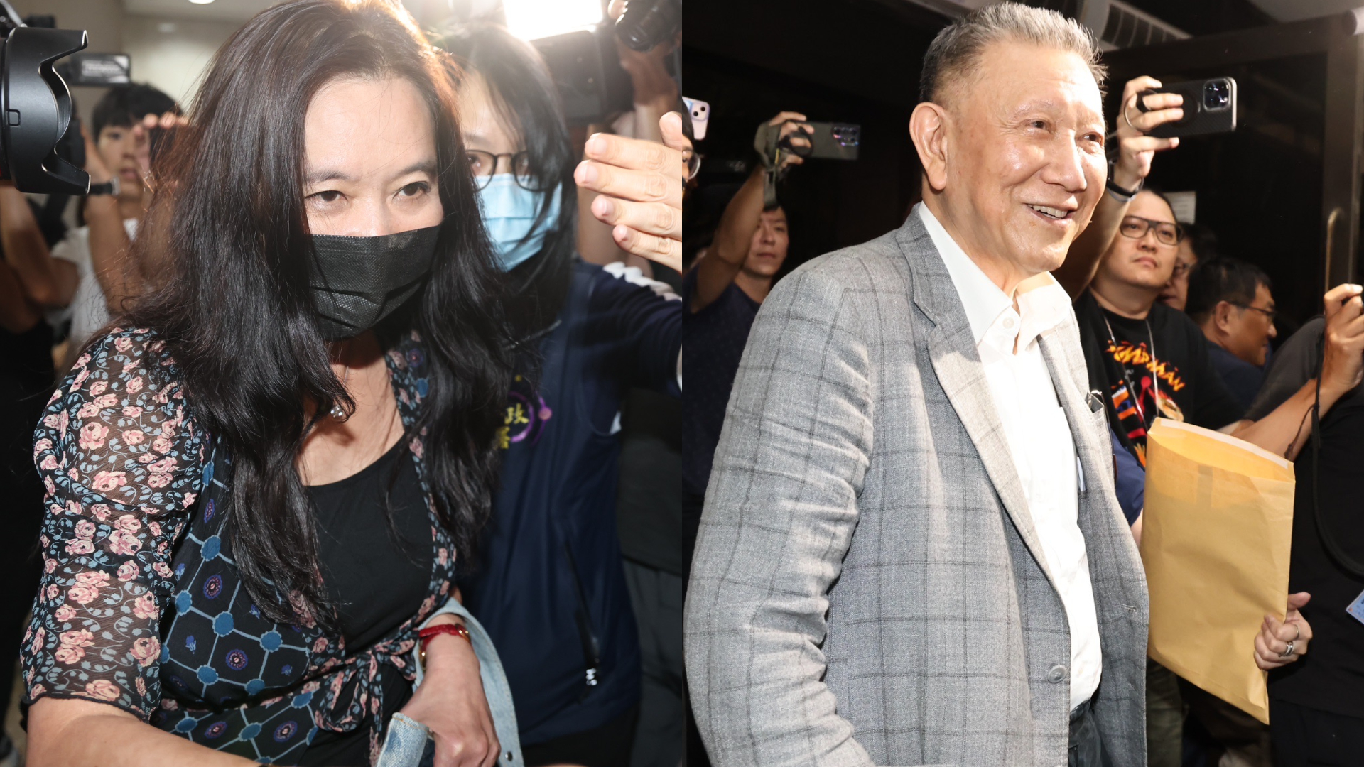 國民黨台北市議員應曉薇涉貪、威京集團主席沈慶京,清晨遭台北地檢署聲請羈押禁見。林啟弘攝