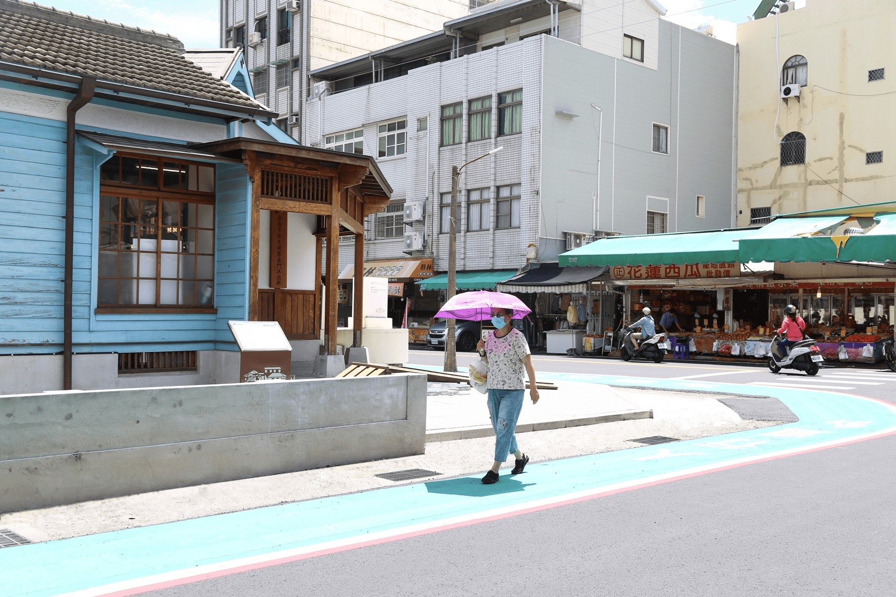 嘉義市東門派出所文化基地週邊景觀改善 行人安全提升