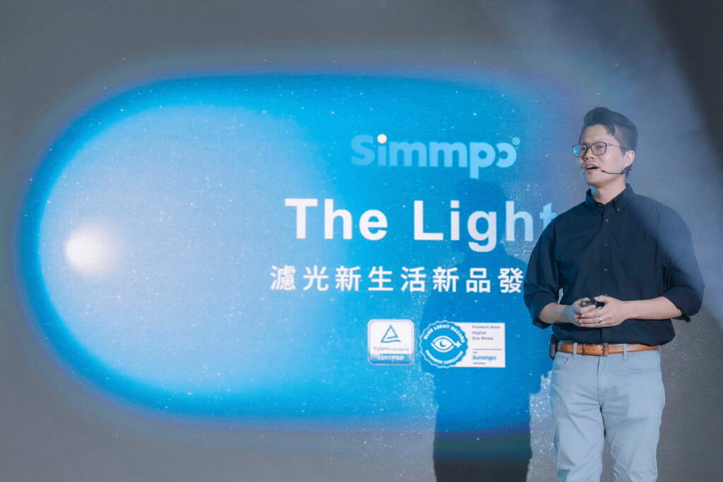Simmpo 創辦人許展榕今(29日)現身記者會,公布新技術突破及品牌研發布局的好消息。