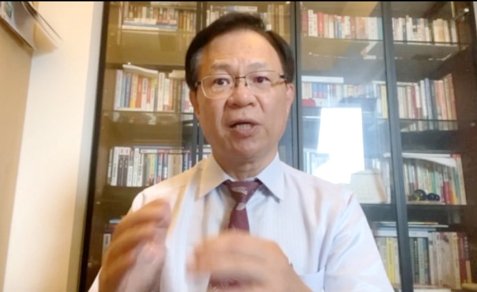 張啓楷表示,連監察院長陳菊都說她推動三權分立的理想一直沒有變,立法院推動修憲廢監察院,她大力支持。(記者包克明翻攝)