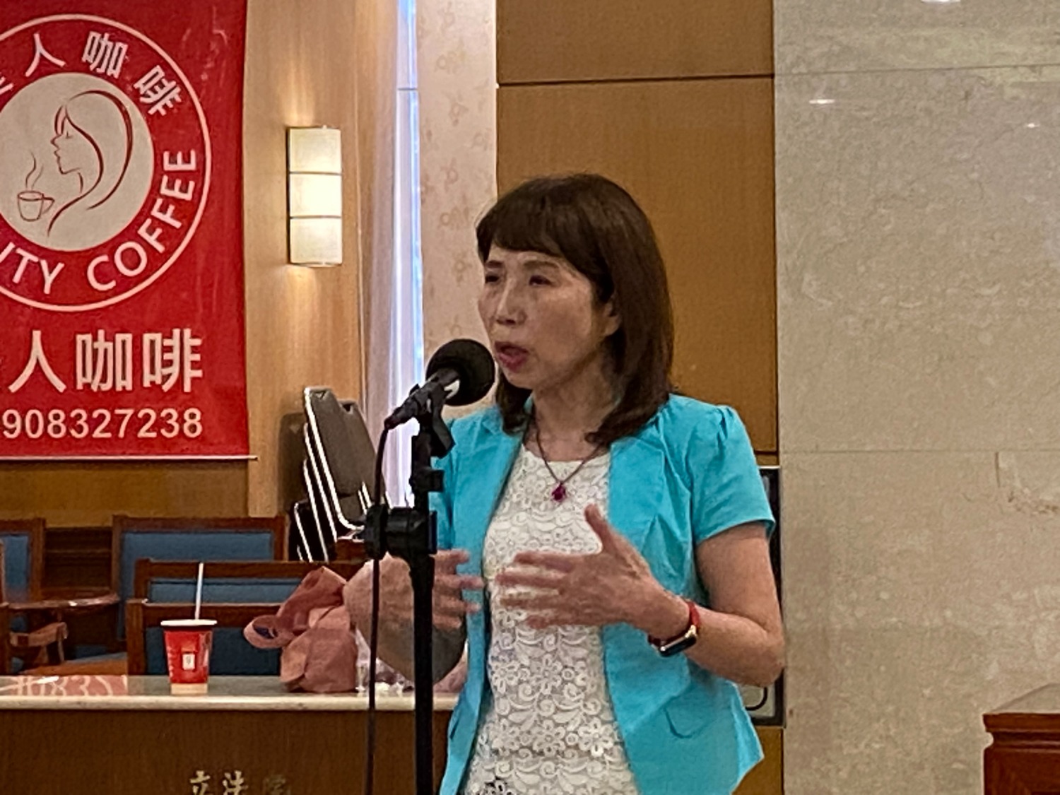 針對黨內政治獻金爭議,陳昭姿指出,應依法清查,規範本來就很清楚。(記者包克明攝)