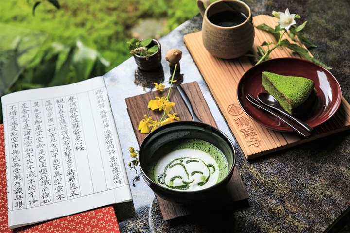 青岸寺内茶寮「喫茶去 kissa-ko」提供的茶點極為精緻可口。 圖:翰斯輕旅攝/提供