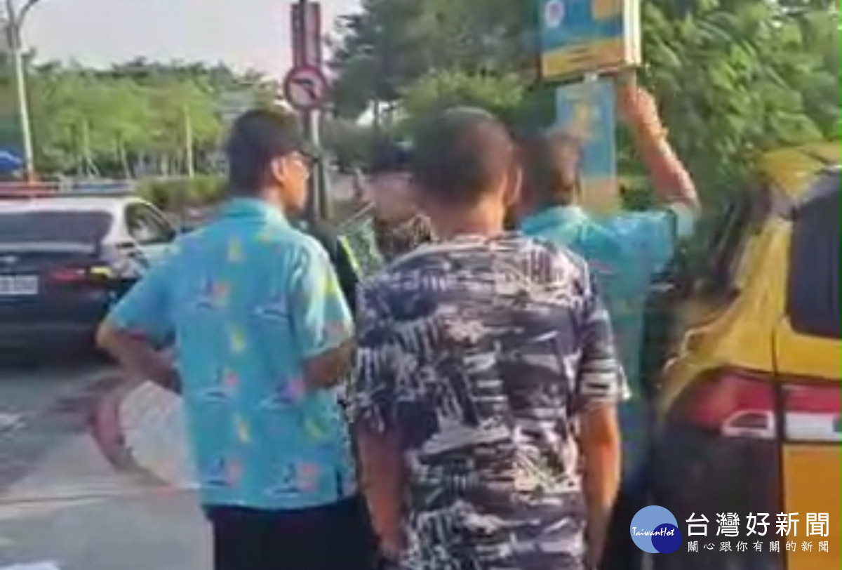 高鐵嘉義站姜姓司機不服員警盤查，突情緒失控大聲咆哮/陳致愷翻攝