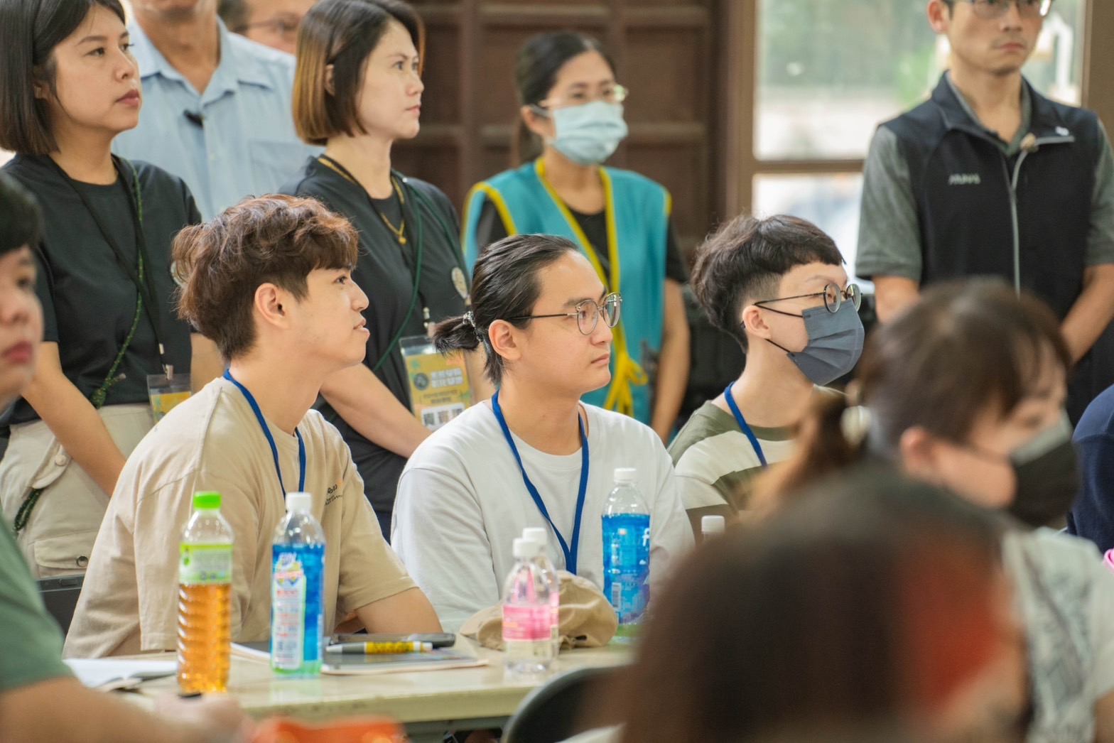 ▲黑熊學院彰化基地在二林國小開訓，副總統蕭美琴出席開訓典禮，課程內容包含認知戰、自我保護以及緊急的醫療處置。（記者張溎壕攝）