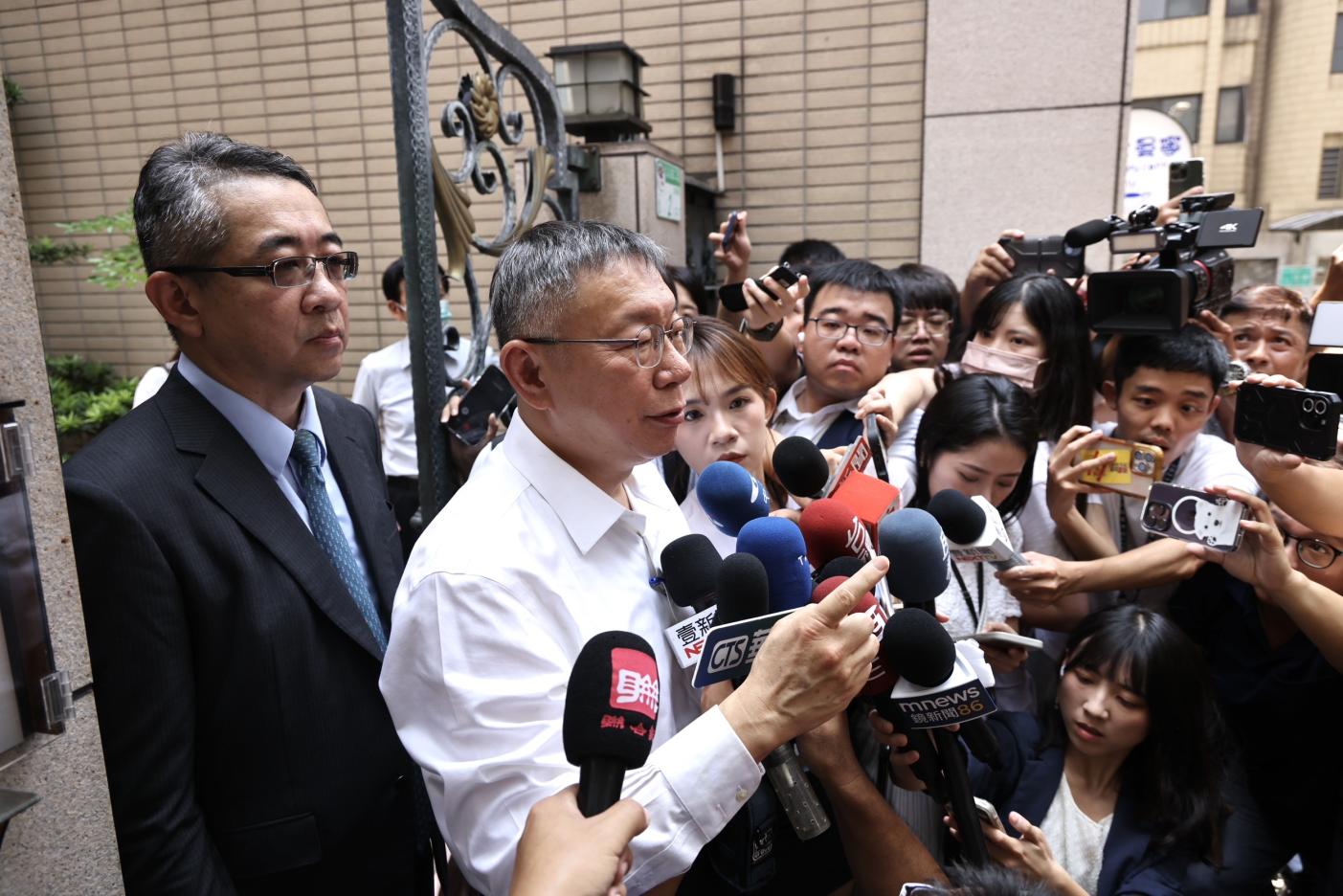 民眾黨主席柯文哲涉京華城案,黨中央1日開記者會質疑辦案人員洩密給媒體帶風向,北檢發出5點聲明回應。資料照片/林啟弘攝