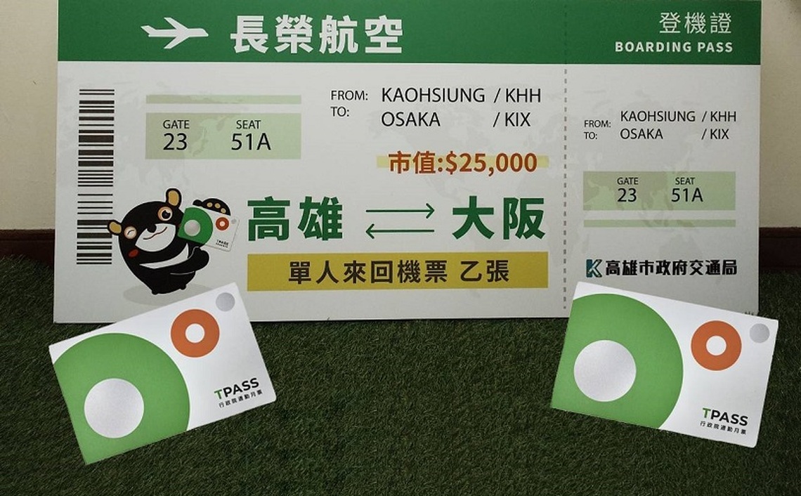 歡慶TPASS週年慶大獎等你拿!交通局急尋機票幸運得主