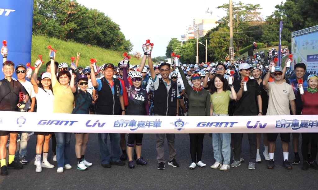 ▲2024自行車嘉年華台中后里熱鬧出發,逾2千名大小車友同樂。(記者廖妙茜翻攝)
