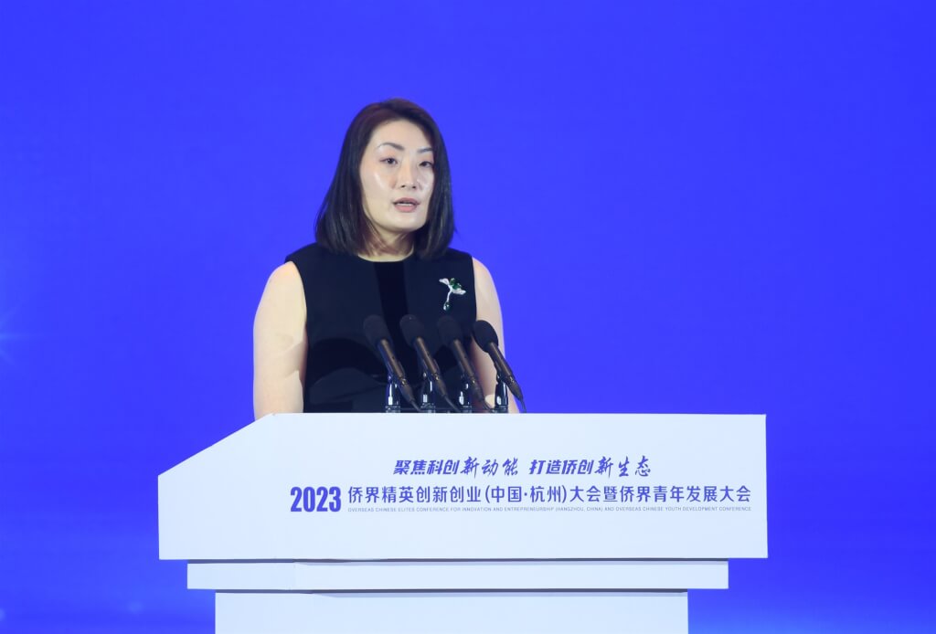 宗馥莉正式接掌大陸最大食品廠娃哈哈集團法人代表 .圖/取自中新社