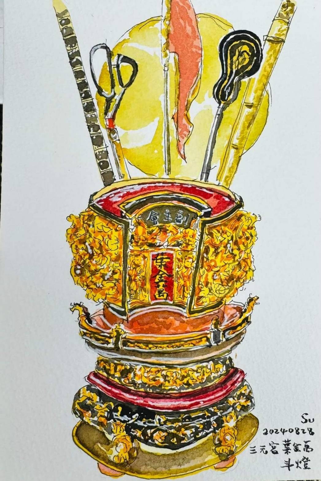 用插畫展現傳承故事 蘇俊賓揭桃園中元節「5大彩蛋」 262 用插畫展現傳承故事 蘇俊賓揭桃園中元節「5大彩蛋」 261