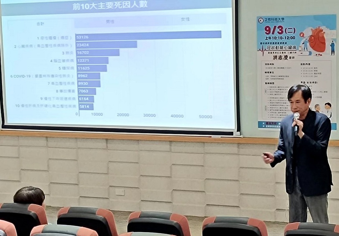 長庚心臟內科醫師洪志凌正修健康講座 均衡飲食保護心臟更健康