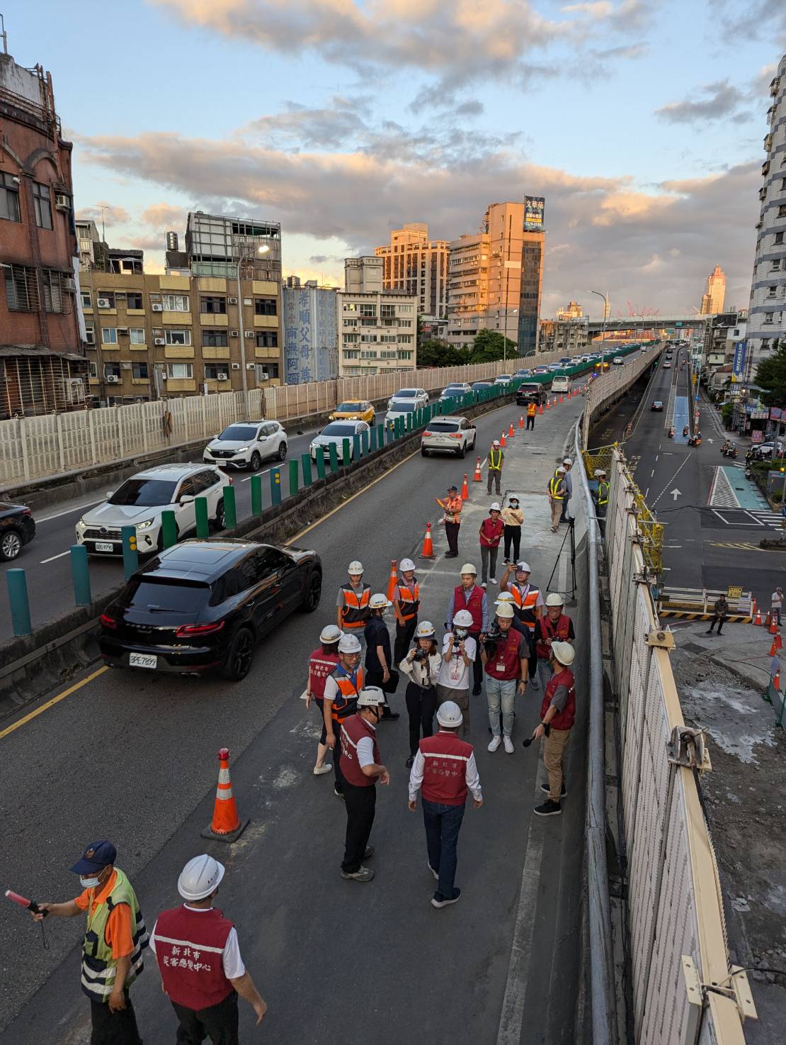 台1線中山高架第一階段搶修完成　侯友宜：4日清晨6時通車