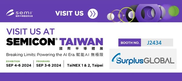 SurplusGLOBAL,強勢亮相 SEMICON TAIWAN 2024,攜手強化團隊,共創新機遇