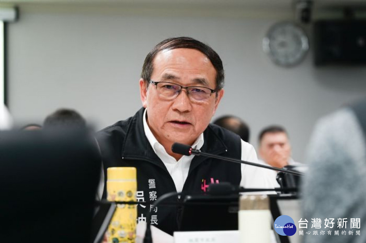 警察局長吳坤旭說明青春專案執行狀況。<br /><br />