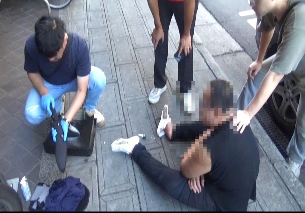 無業前科男清晨持刀搶路人 大同警火速緝捕送辦 238 248240904a07