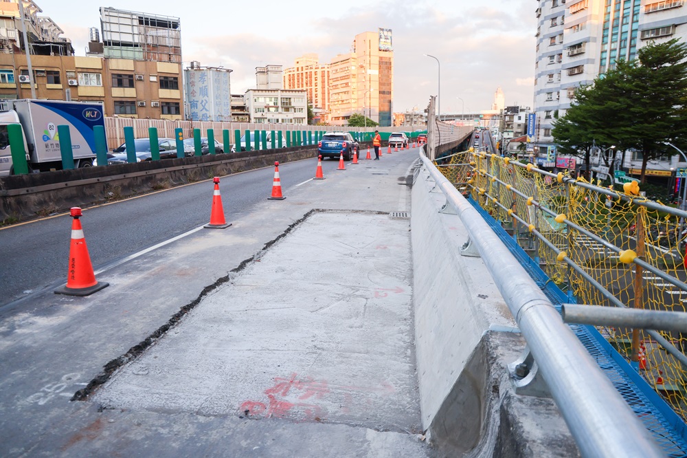 第一階段搶修通車 中山高架道路仍禁行20噸以上車輛 253 cnews204240904a04