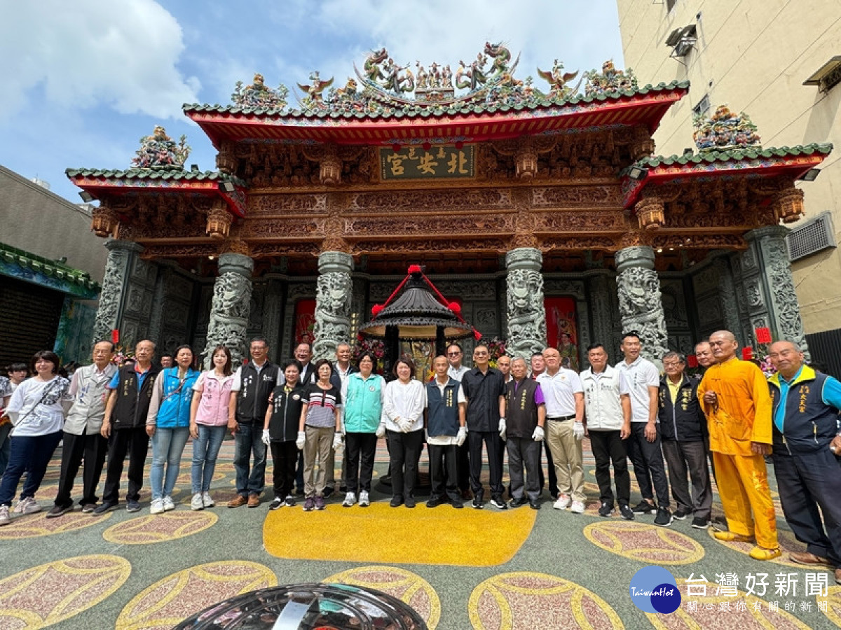 嘉義市北安宮新廟落成，今天舉行入火安座慶成大典／嘉義市府提供