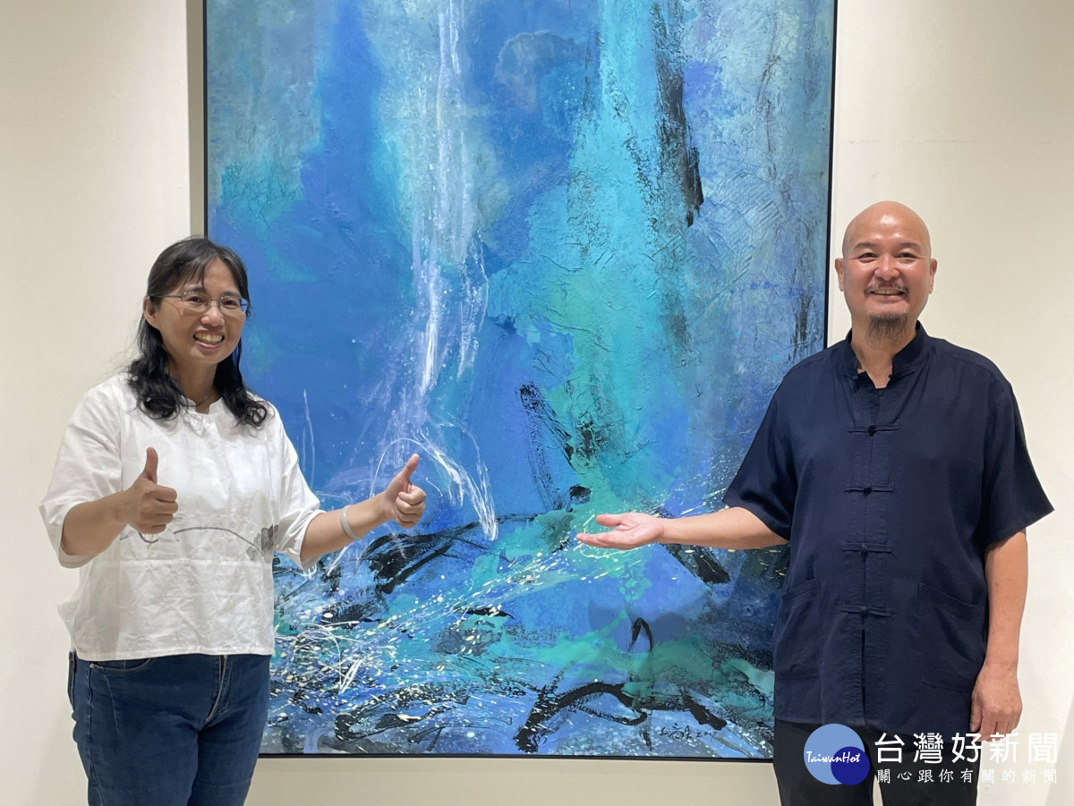 彰化縣文化局自即日起至10月6日在彰化縣立美術館展出「千里快哉風～許文融創作展」。圖/ 記者鄧富珍攝